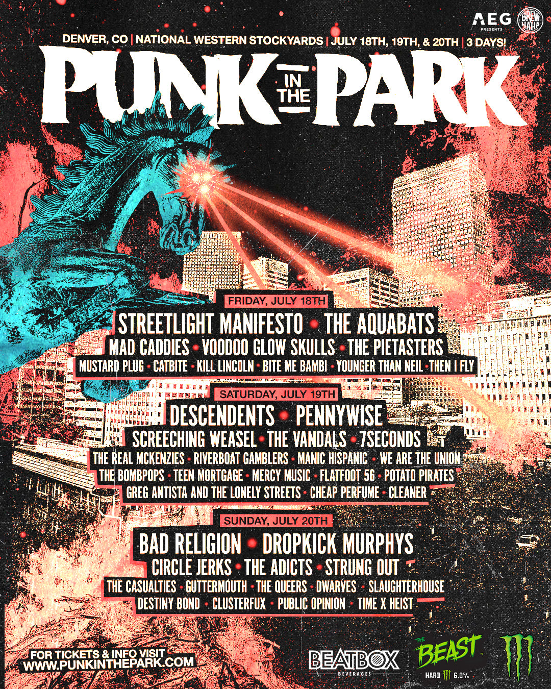Punk In The Park Denver | Long Sleeve Crew